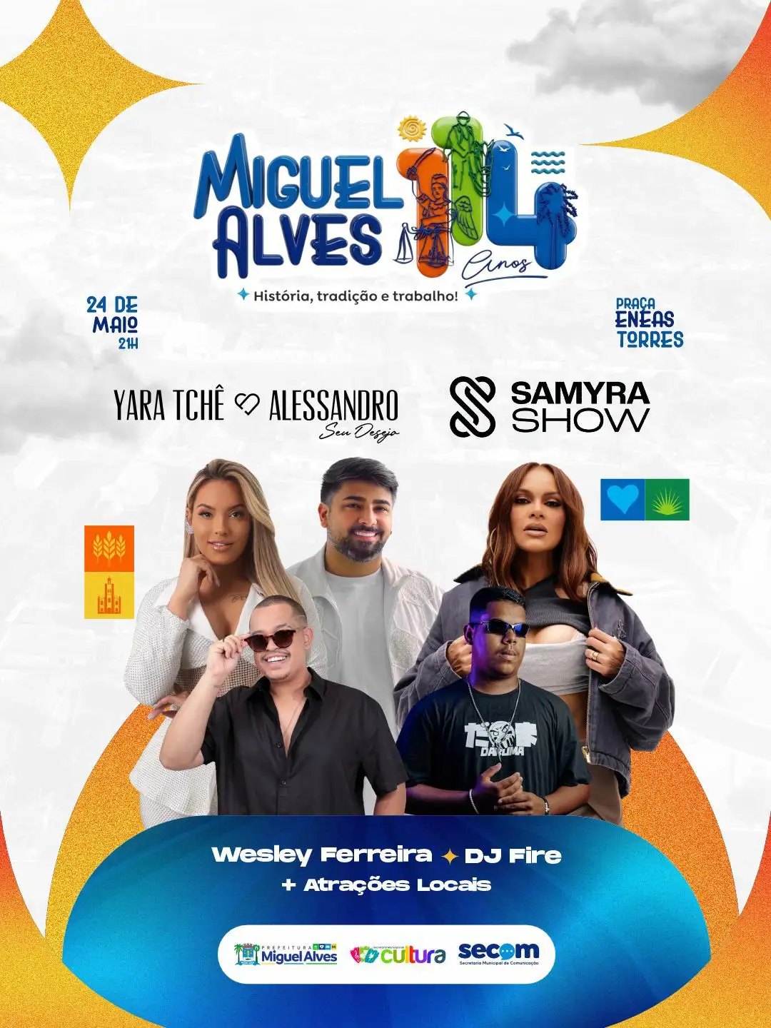 Foto 2 – MIGUEL ALVES CELEBRA 114 ANOS COM VASTA PROGRAMAÇÃO CULTURAL, ESPORTIVA E MUSICAL